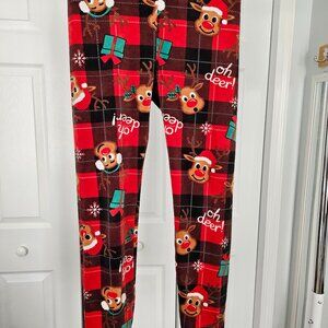 No Boundries Christmas Leggings Size M (7-8)